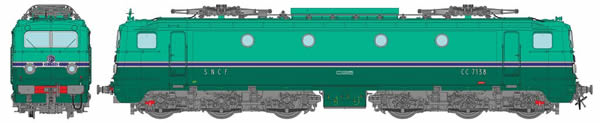 REE Modeles MB-106 - French Electric Locomotive CC 7138 of the SNCF Depot CHAMBERY